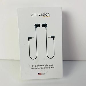 AMAVASION In Ear Headphones For Oculus Quest EHOQ-1 NEW Black 16cm Electronics